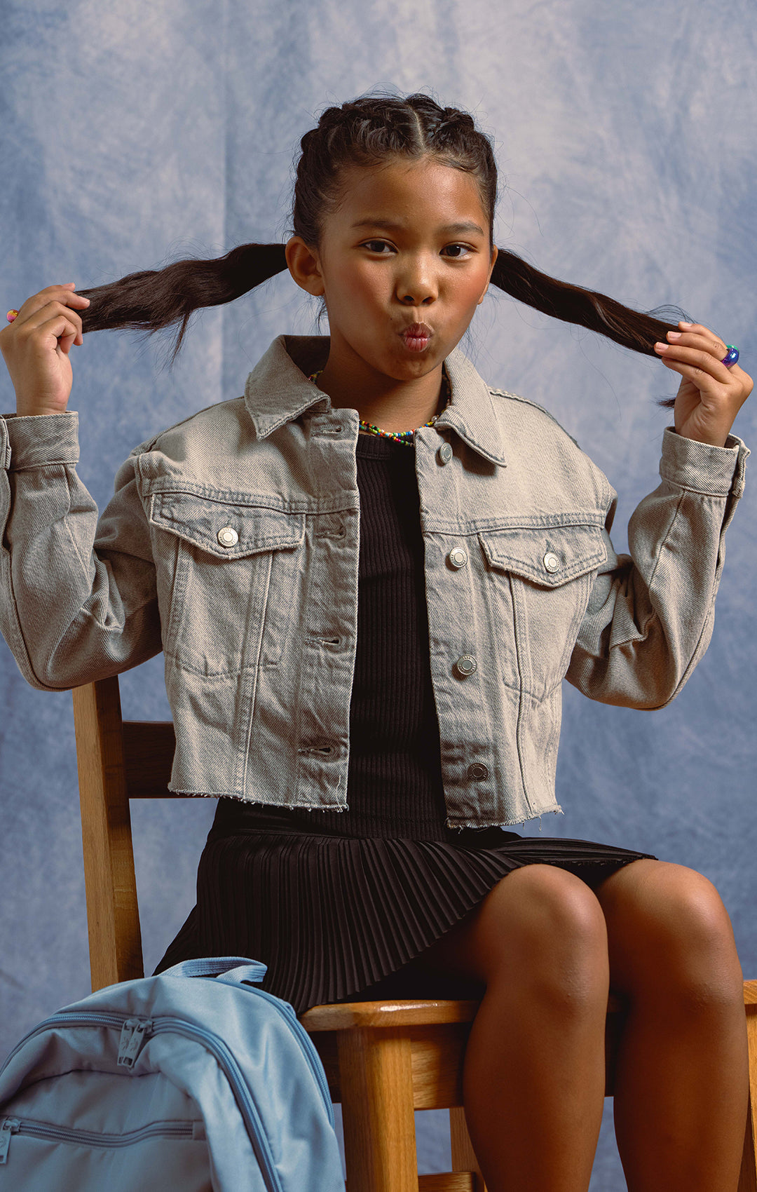 Kid in Denim jacket
